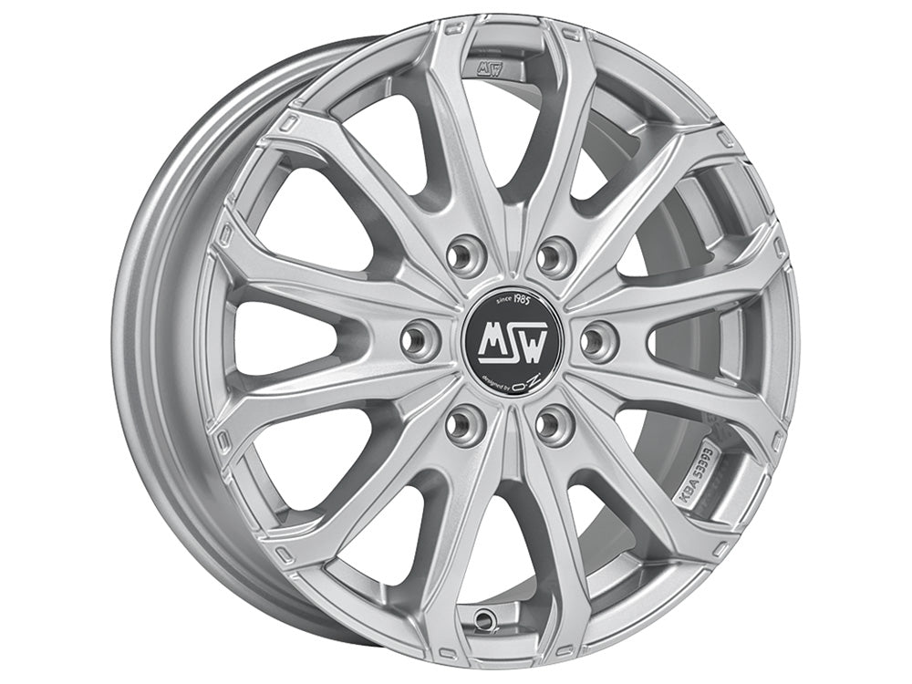 MSW 48 Van 16x6.5" 6x125 ET68, Full Silver
