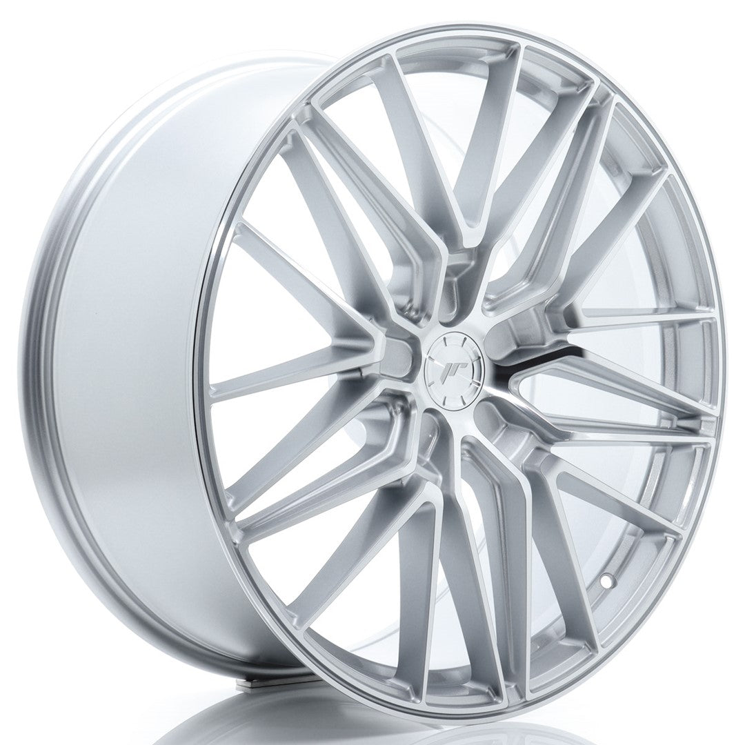 Japan Racing JR-38 22x10" (5 hole custom PCD) ET20-57, Machined Silver