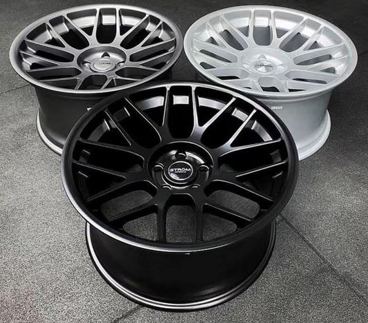 4 cerchi in lega STROM STR2 BMW 5x120/19 9.5J ET27/10J ET22