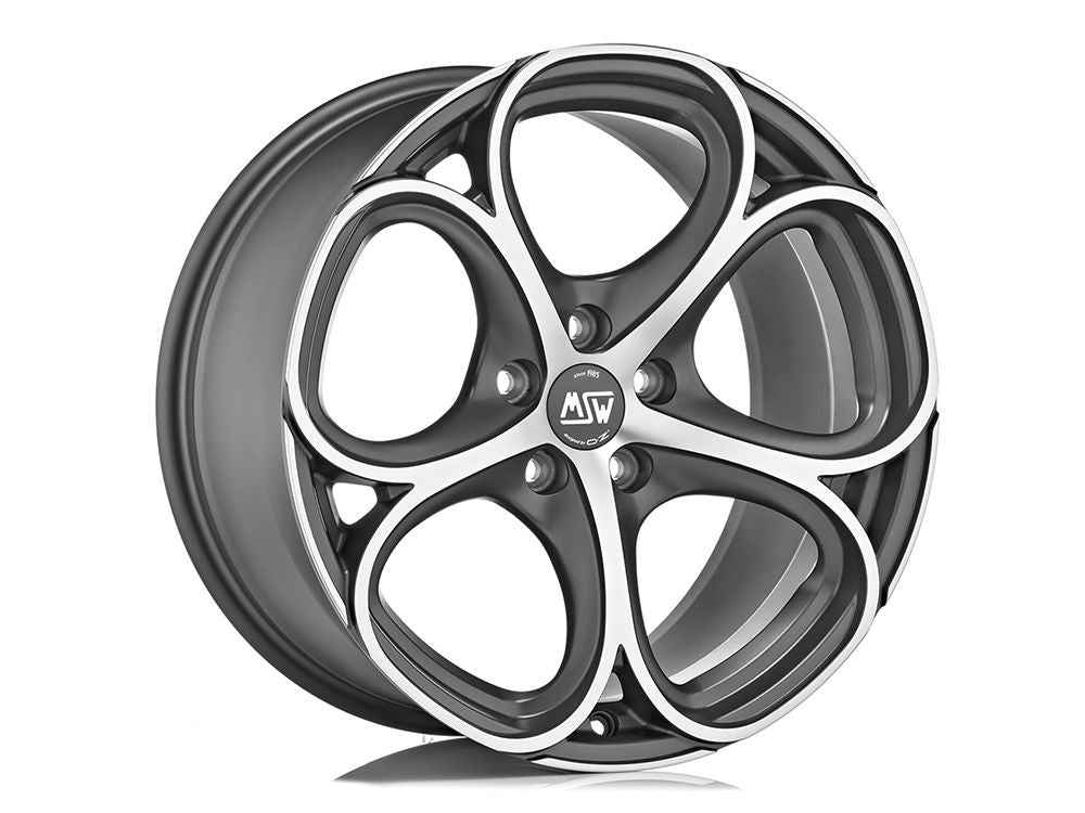 MSW 82 20x9" 5x112 ET25, Gunmetal, Machined Spokes