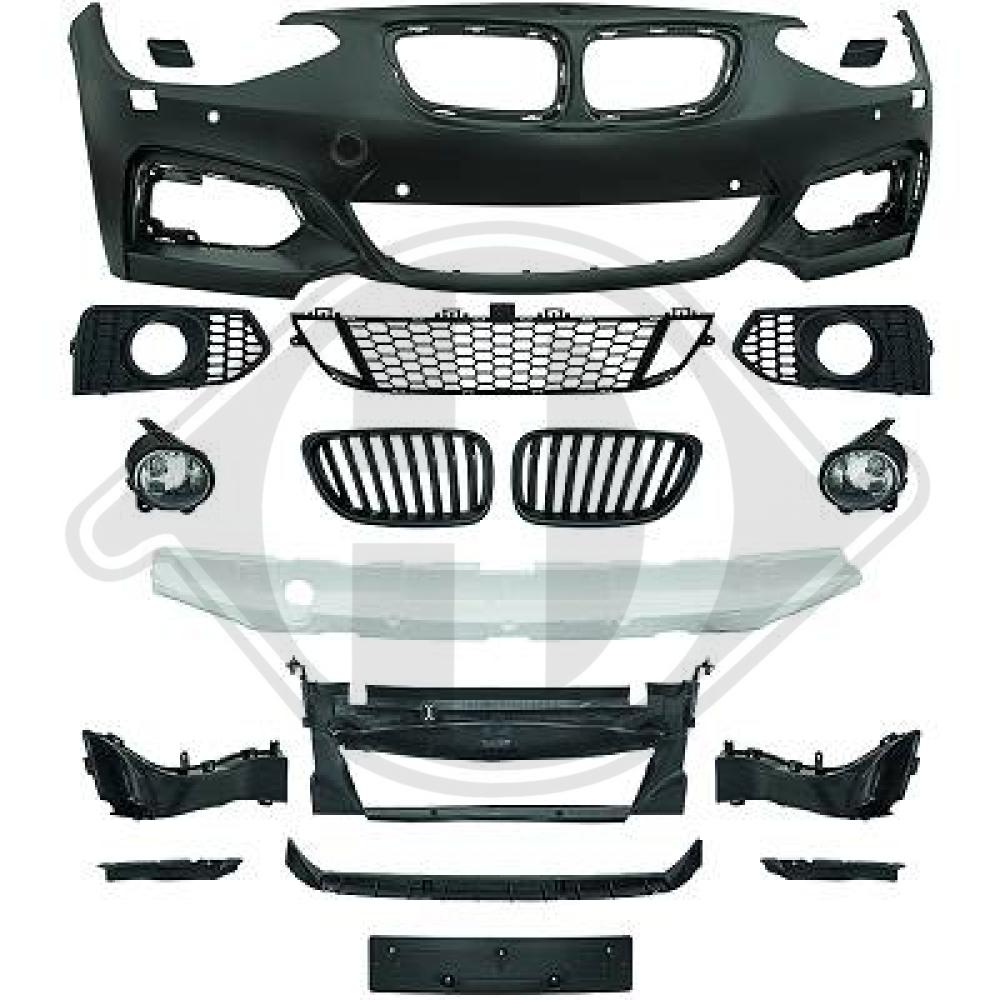 PARAURTI ANTERIORE PER BMW F20 F21 11-15 SERIE 1 M-LOOK