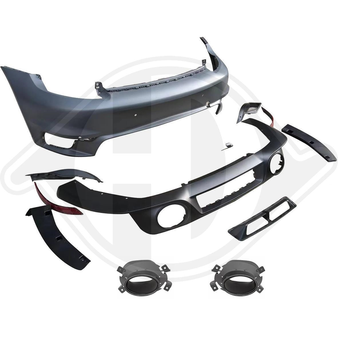 Paraurti posteriore + scarichi e diffusore Porsche 911 19- TURBOLOOK