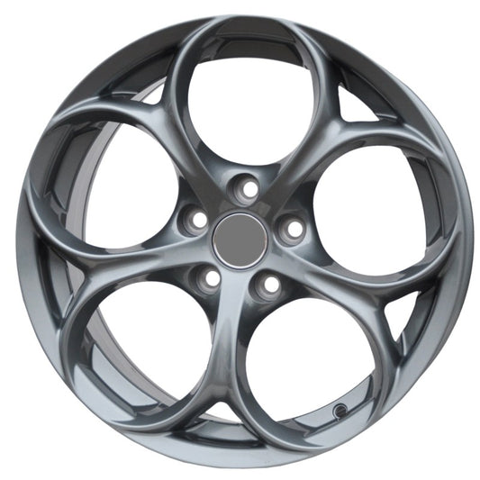 4 CERCHI IN LEGA 18 ALFA ROMEO GIULIETTA 159 GIULIA STELVIO 8J ET33 5x110 VARI COLORI