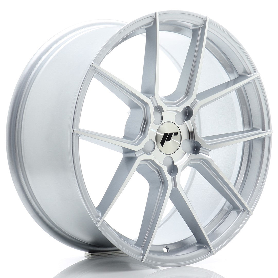 Japan Racing JR-30 19x8" (5 hole custom PCD) ET20-40, Machined Silver