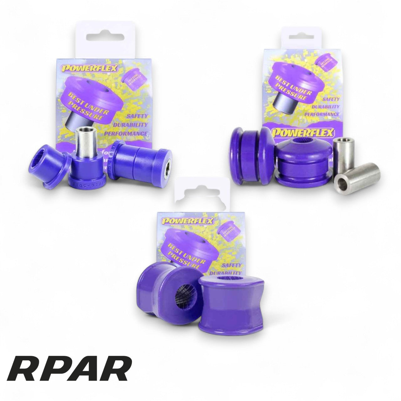 Kit Boccole rinforzate Powerflex Bracci anteriori e Barra Abarth 500 595 695