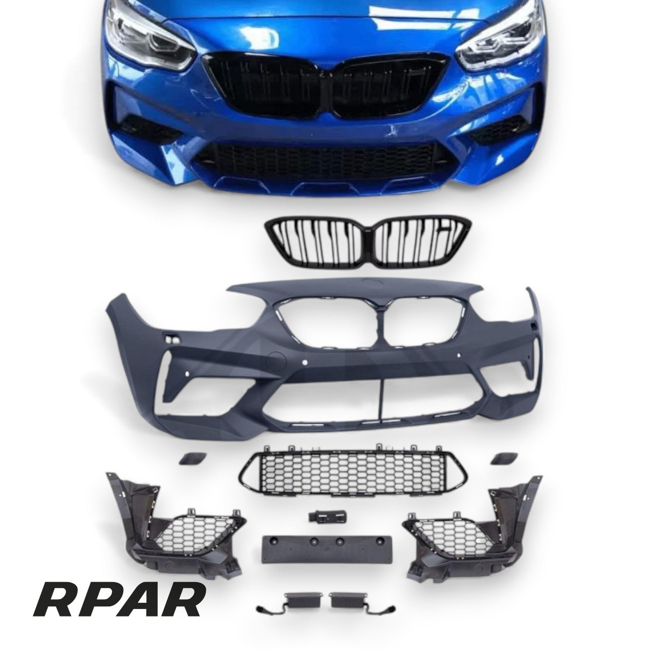 PARAURTI ANTERIORE M2 PERFORMANCE LOOK BMW SERIE 1 F20 F21 2015-2018 PDC