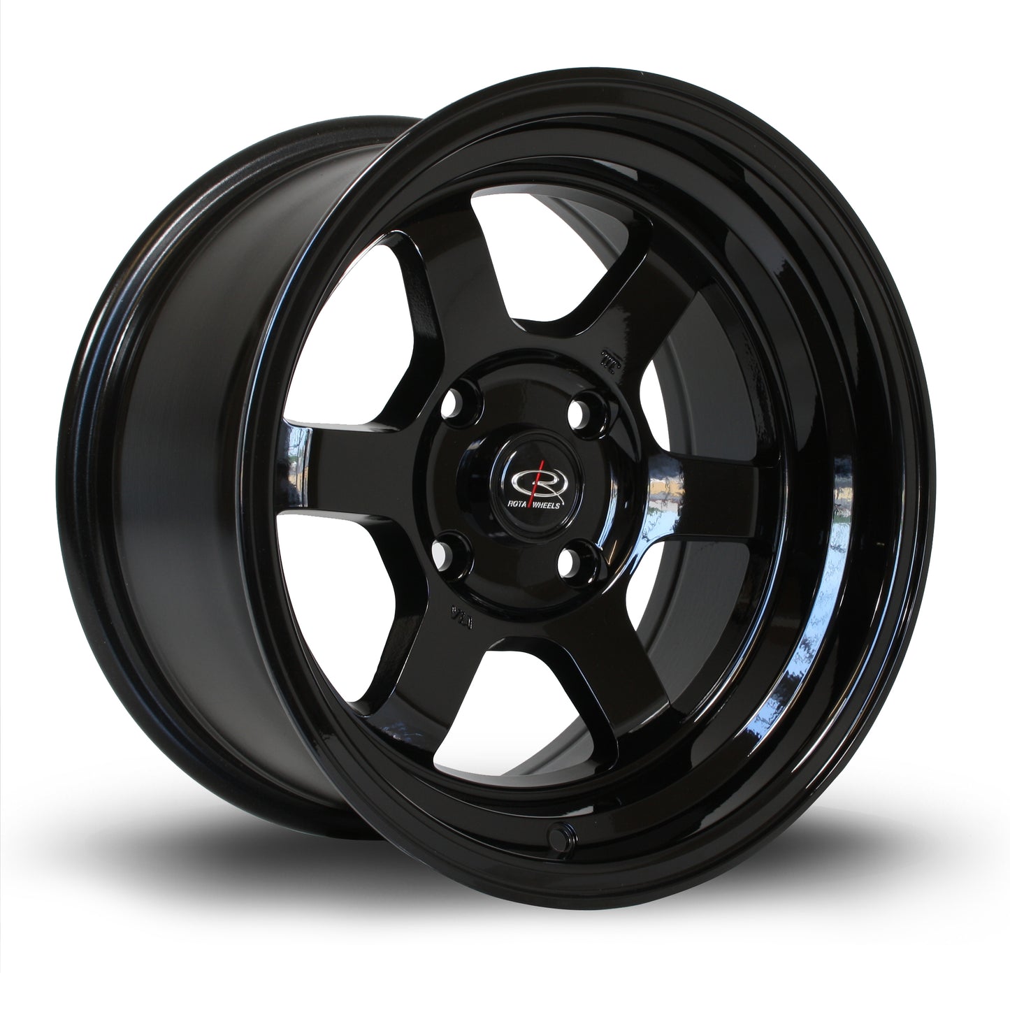 Rota Grid V 15x8" 4x100 ET0, Gloss Black