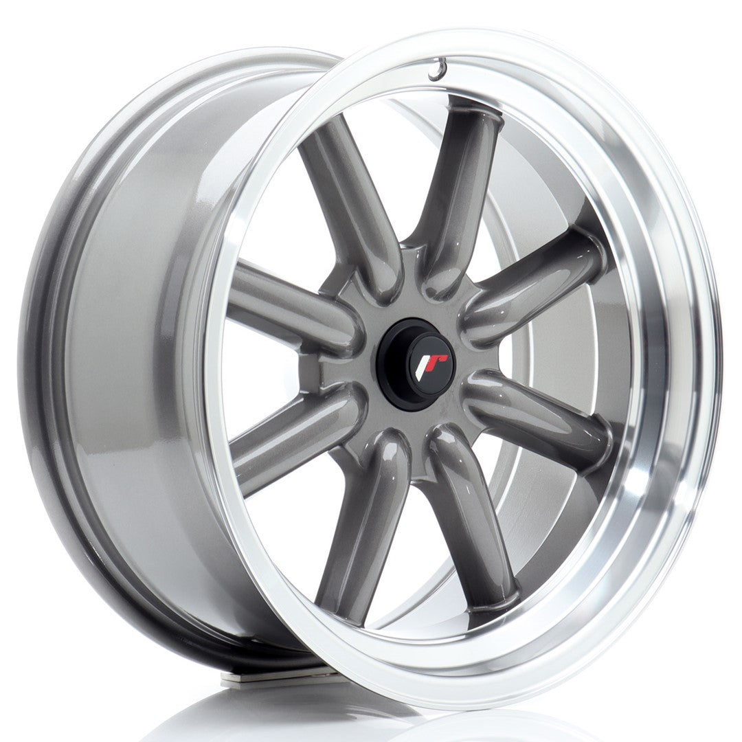 Japan Racing JR-19 17x8" (4 & 5 hole custom PCD) ET-20-0, Gunmetal