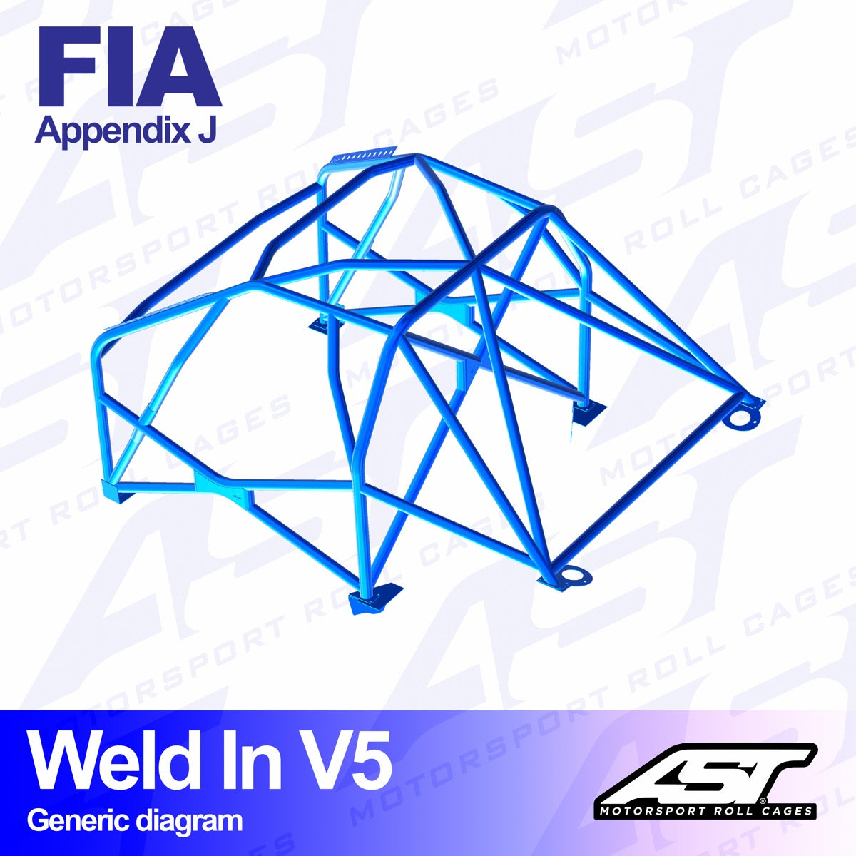 AST Rollcages V5 Weld-In 8-Point Roll Cage for Porsche 911 901 - FIA