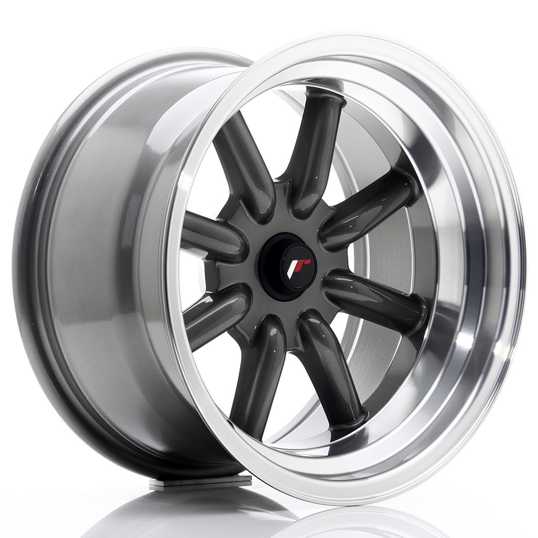 Japan Racing JR-19 16x9" (4 & 5 hole custom PCD) ET-25, Gunmetal