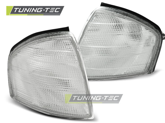 COPPIA FRECCE ANTERIORI MERCEDES CLASSE C W202 1993 2000 BIANCHE