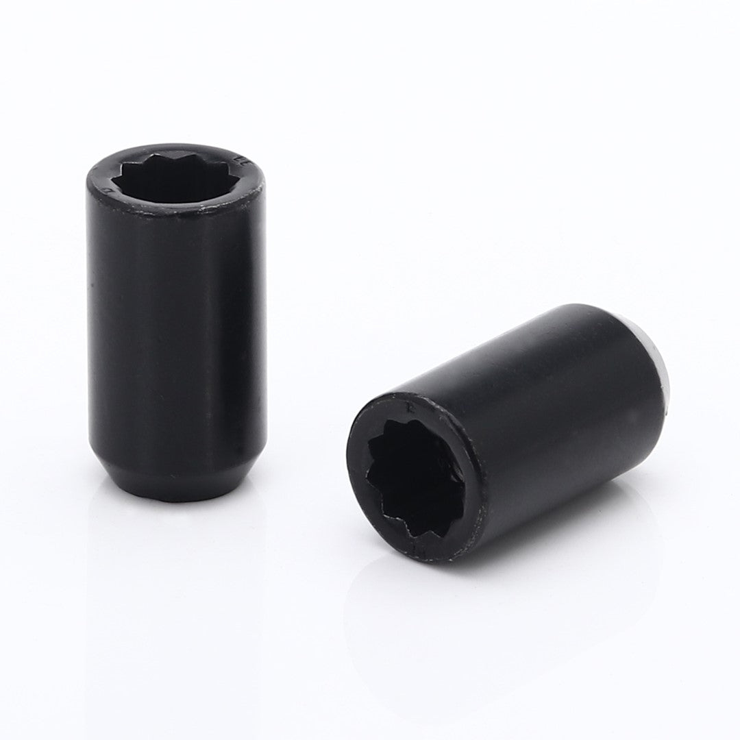 1/2" - 20 UNF Internal Drive Black Wheel Nuts (Set of 20)