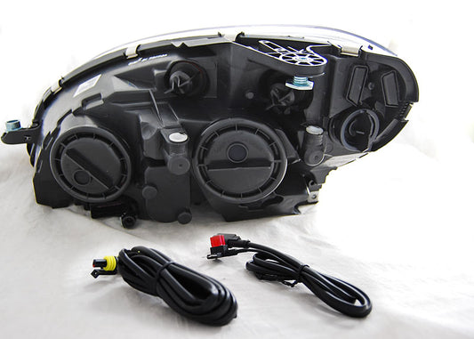 COPPIA Fari Fanali Anteriori Mercedes Classe C W204 07-10 Led Dayline Tube Light