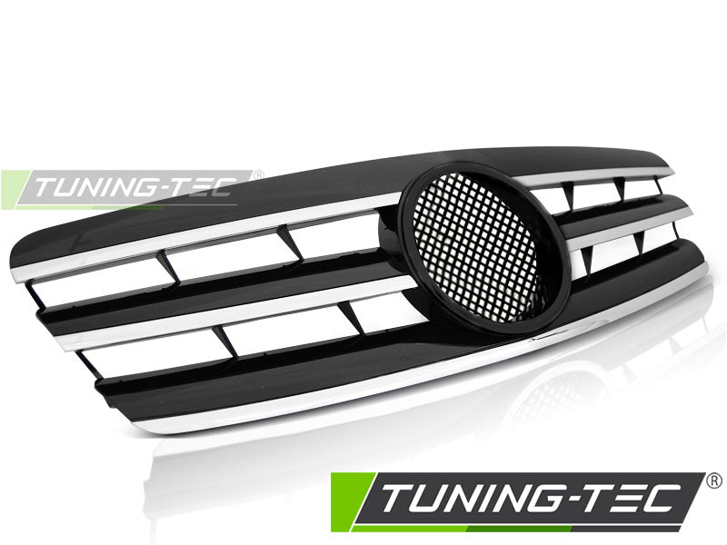 GRIGLIA CALANDRA ANTERIORE MERCEDES W203 2000-2007 CL STYLE NERO CROMATO