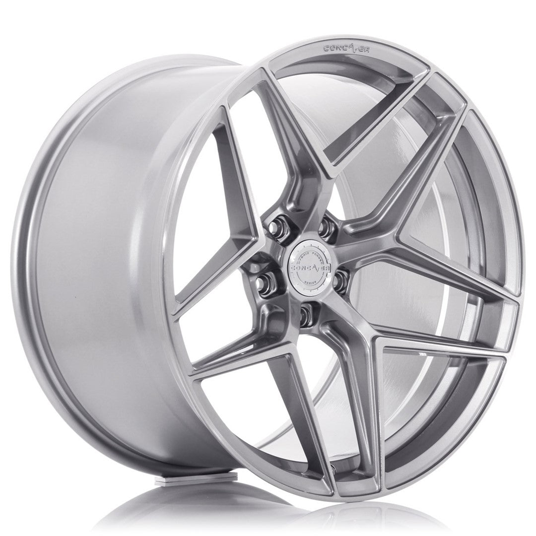 Concaver CVR2 20x10.5" (5 hole custom PCD) ET15-43, Brushed Titanium