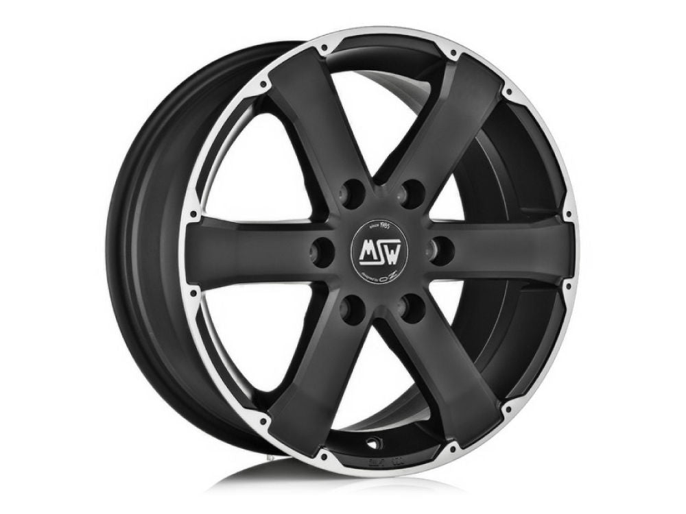 MSW 46 17x7.5" 6x114.3 ET30, Matt Black Full Polished