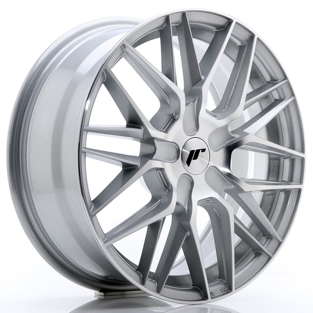 Japan Racing JR-28 17x7" (4 & 5 hole custom PCD) ET20-45, Machined Face Silver