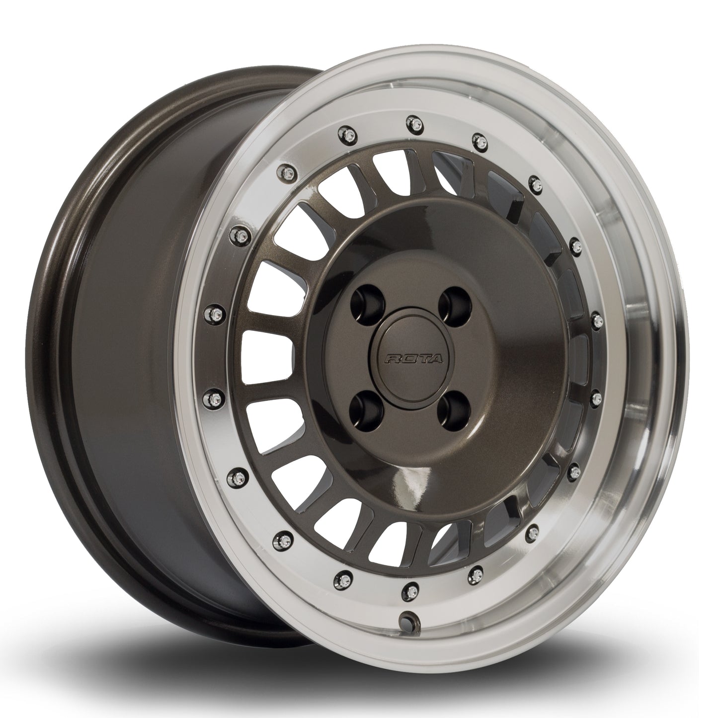Rota Speciale 15x7" 4x100 ET35, Gunmetal, Polished Lip