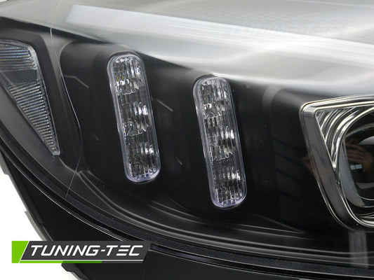 COPPIA FARI FANALI ANTERIORI TUBELIGHT LED NERO MERCEDES W205 2014 - 2018