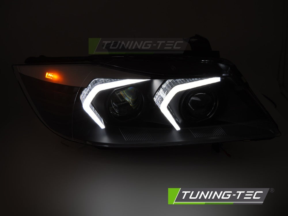 Coppia di Fari Anteriori per BMW Serie 3 E90 E91 2005-2008 Angel Eyes XENON