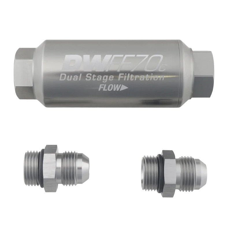 Deatschwerks Universal Compact In-Line Fuel Filter 10 Micron (Dash 8)
