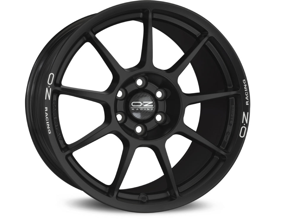 OZ Challenge HLT 18x8.5" 5x130 ET50, Flat Black, White Lettering