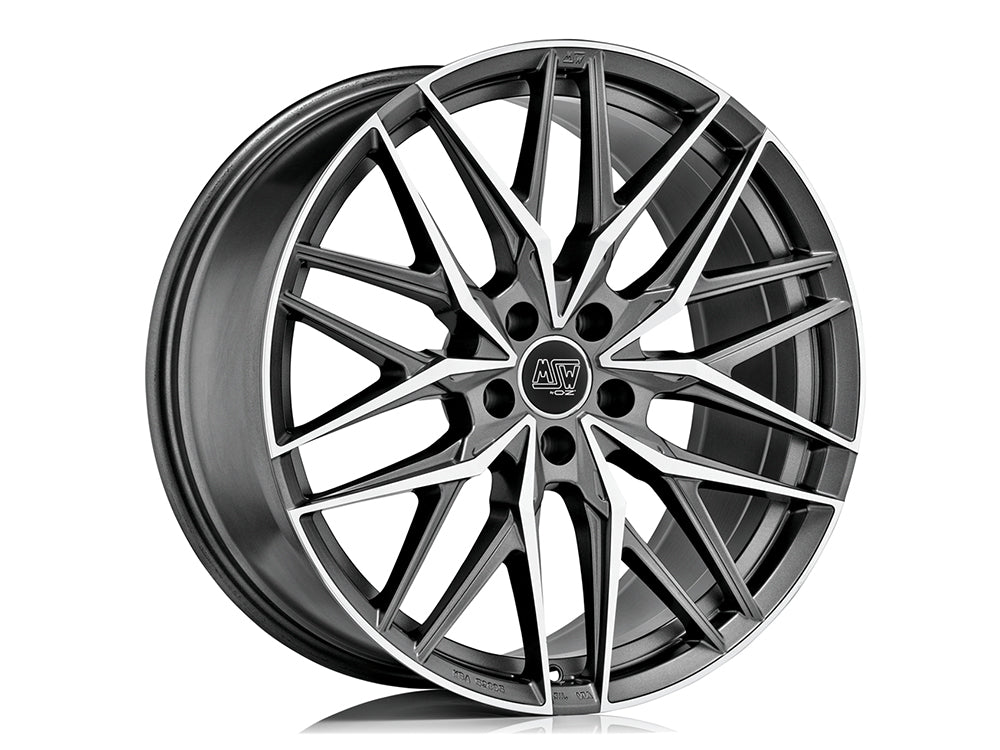 MSW 50 22x10.5" 5x112 ET18, Gunmetal, Machined Spokes