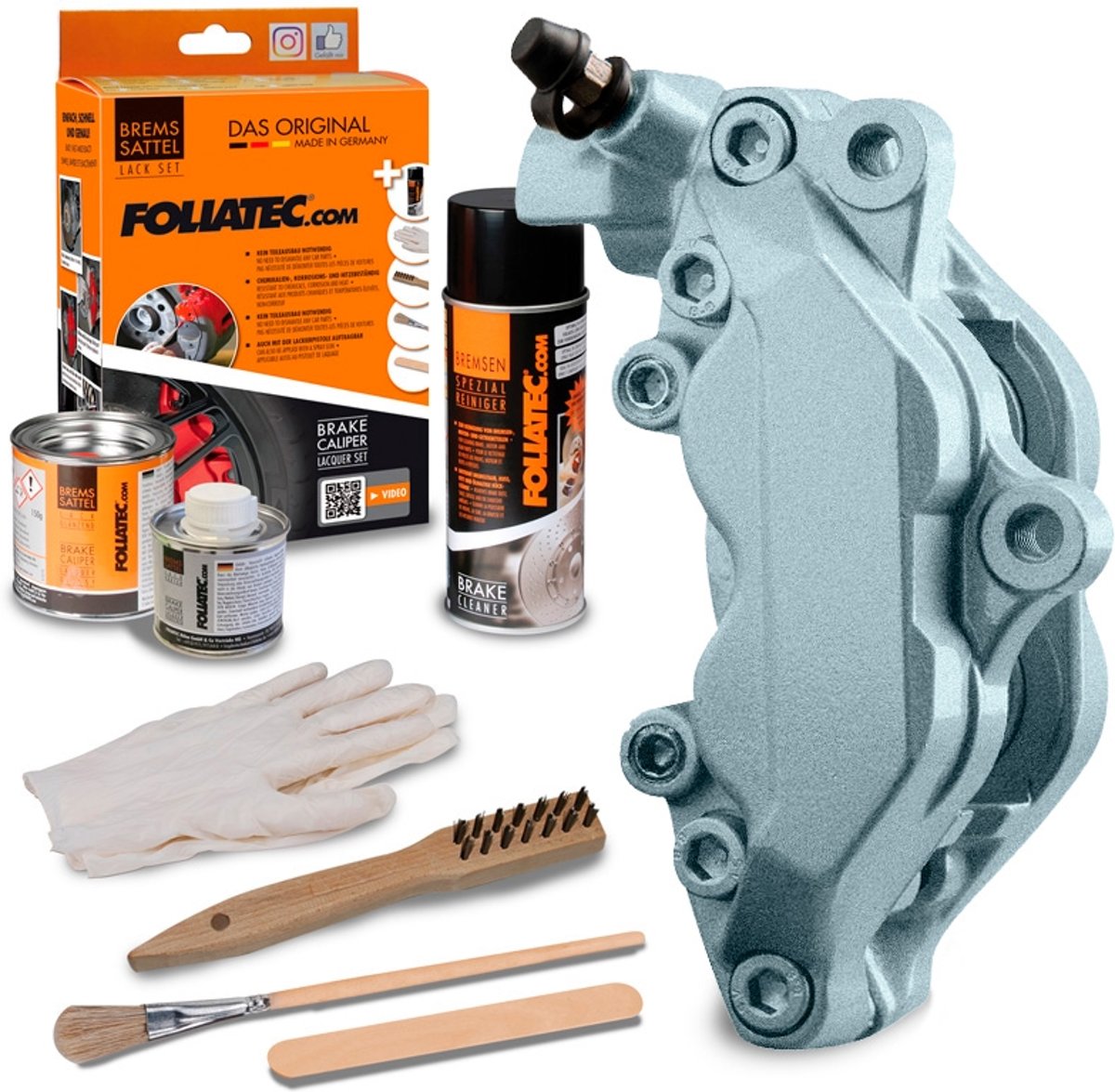 Foliatec Marina Bay Silver Brake Caliper Paint