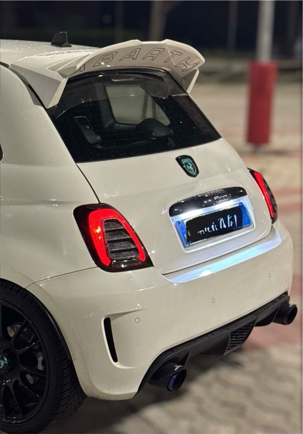 SPOILER ALETTONE ABARTH 70 ANNIVERSARIO REGOLABILE REPLICA