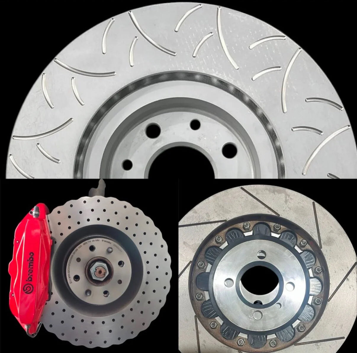 Dischi Brembo forati baffati o margherita per Abarth 500 595 695 Grande Punto