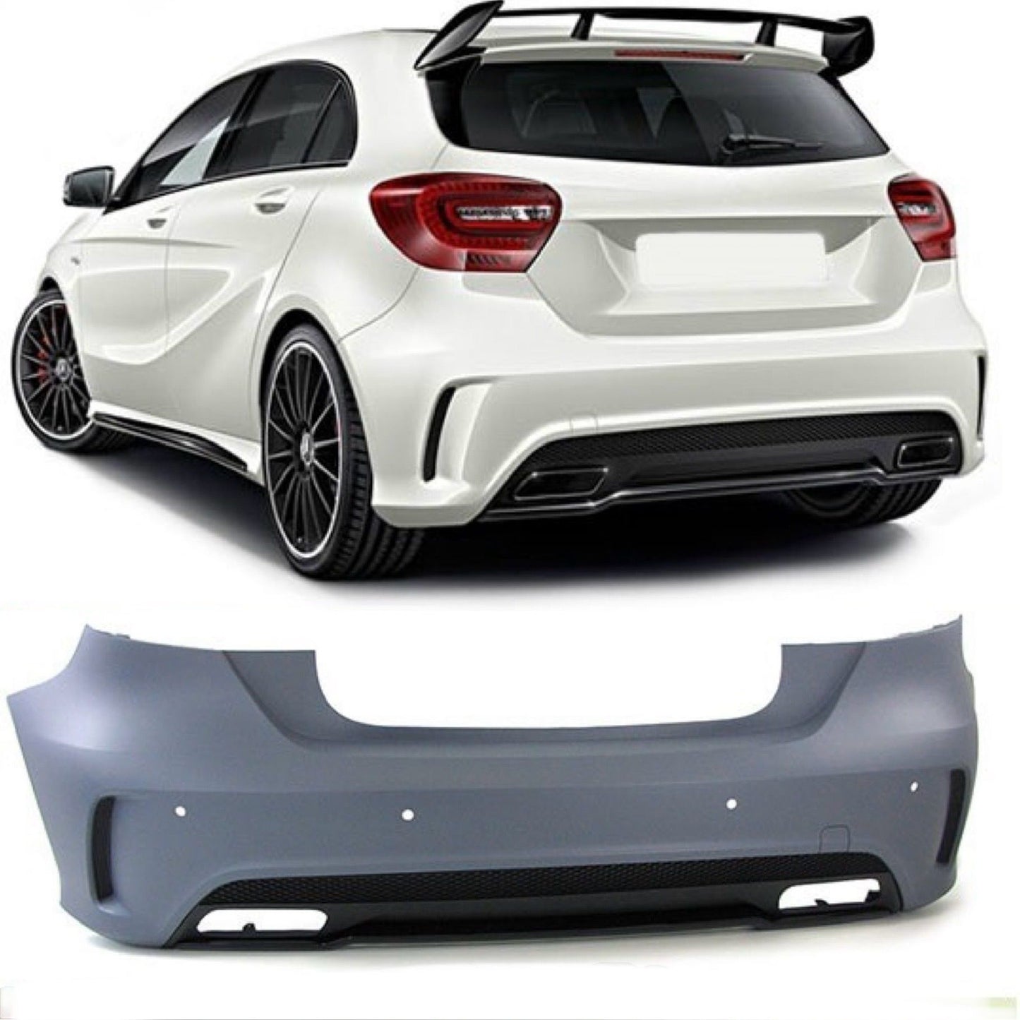 Paraurti Posteriore AMG look Mercedes Classe A W176 dal 2012 al 2018