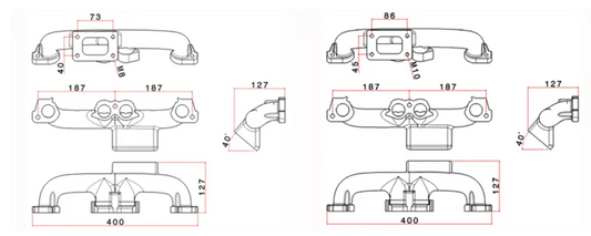 Collettore Di Scarico Ad Alte Prestazioni Fiat Punto GT Turbo Uno Turbo I.E.