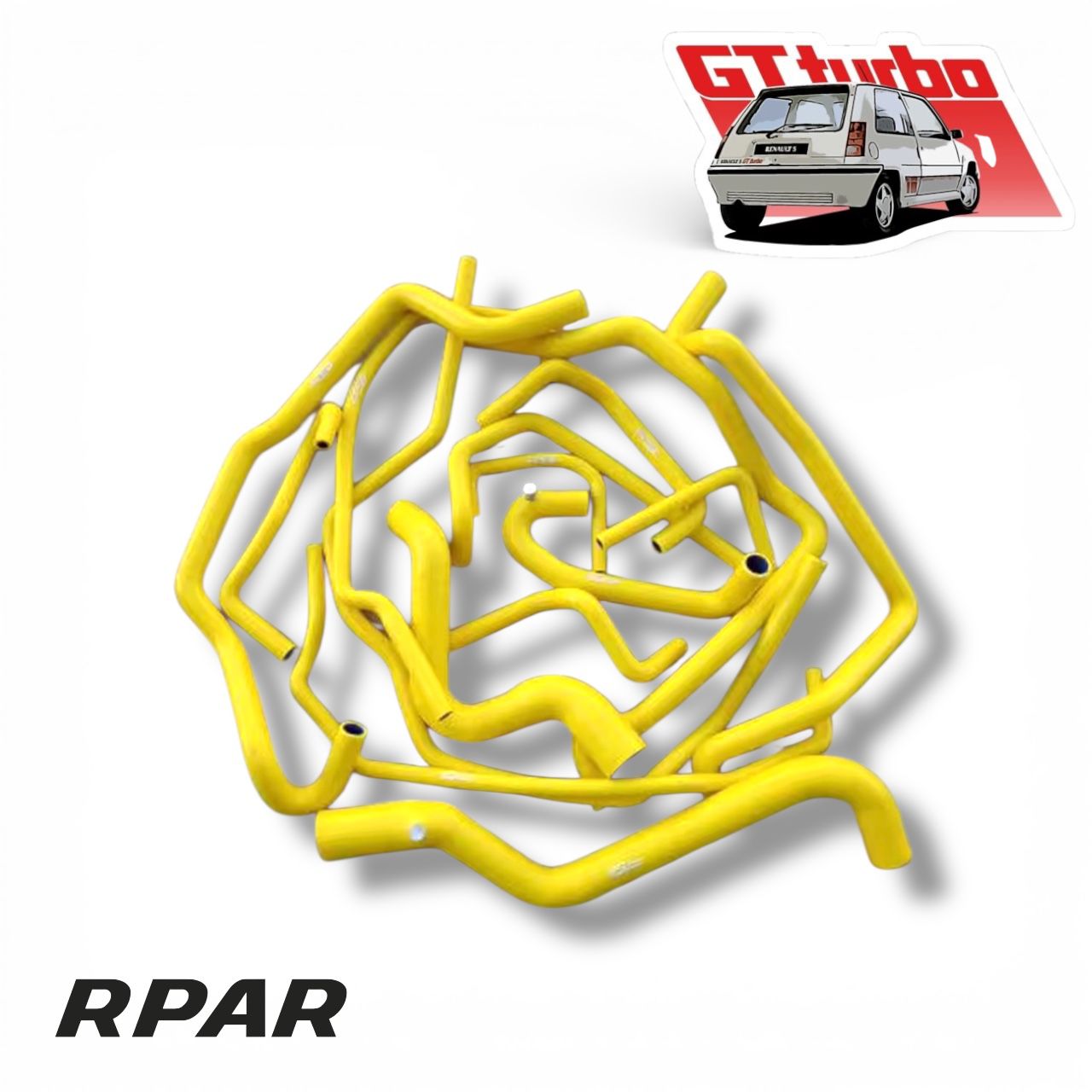 KIT TUBI GIRO ACQUA RINFORZATI IN SILICONE RENAULT 5 GT TURBO PHASE 2 PHASE 1