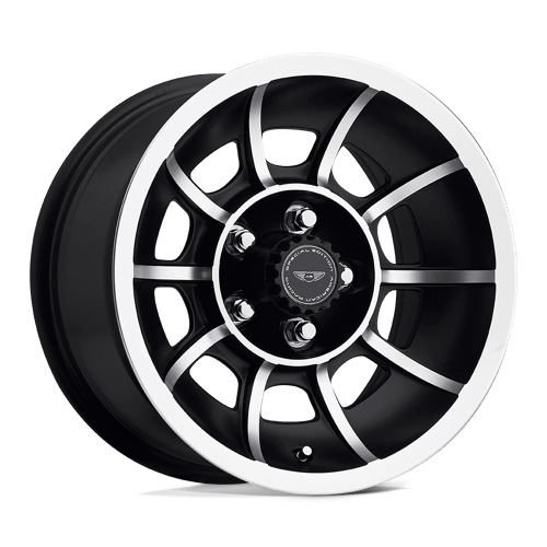 American Racing Vintage VN47 Vector 15x7 5x114.3 ET00, Satin Black, Machined Spokes