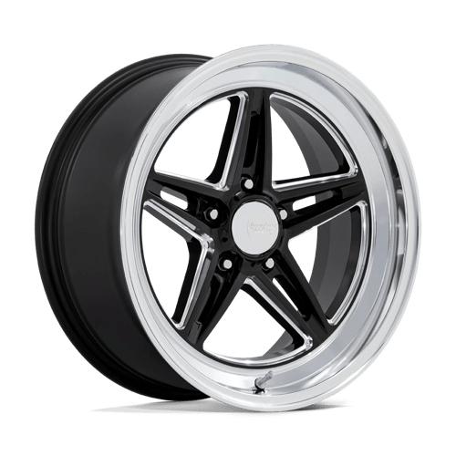 American Racing Vintage VN514 Groove 18x10" 5x120.65 ET12, Gloss Black, Diamond Cut Lip