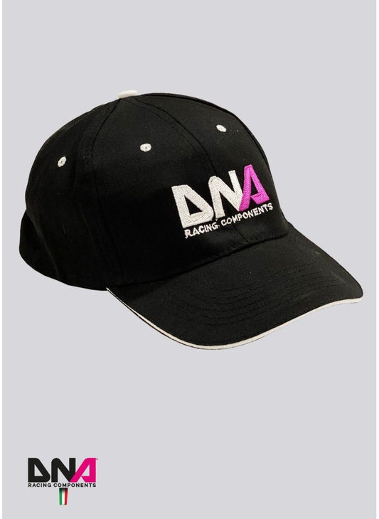 Cappellino nero unisex con logo ricamato DNA Racing Components