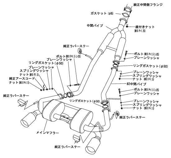 HKS "Super Sound Master" Catback for Nissan 350Z 313 bhp (VQ35HR)