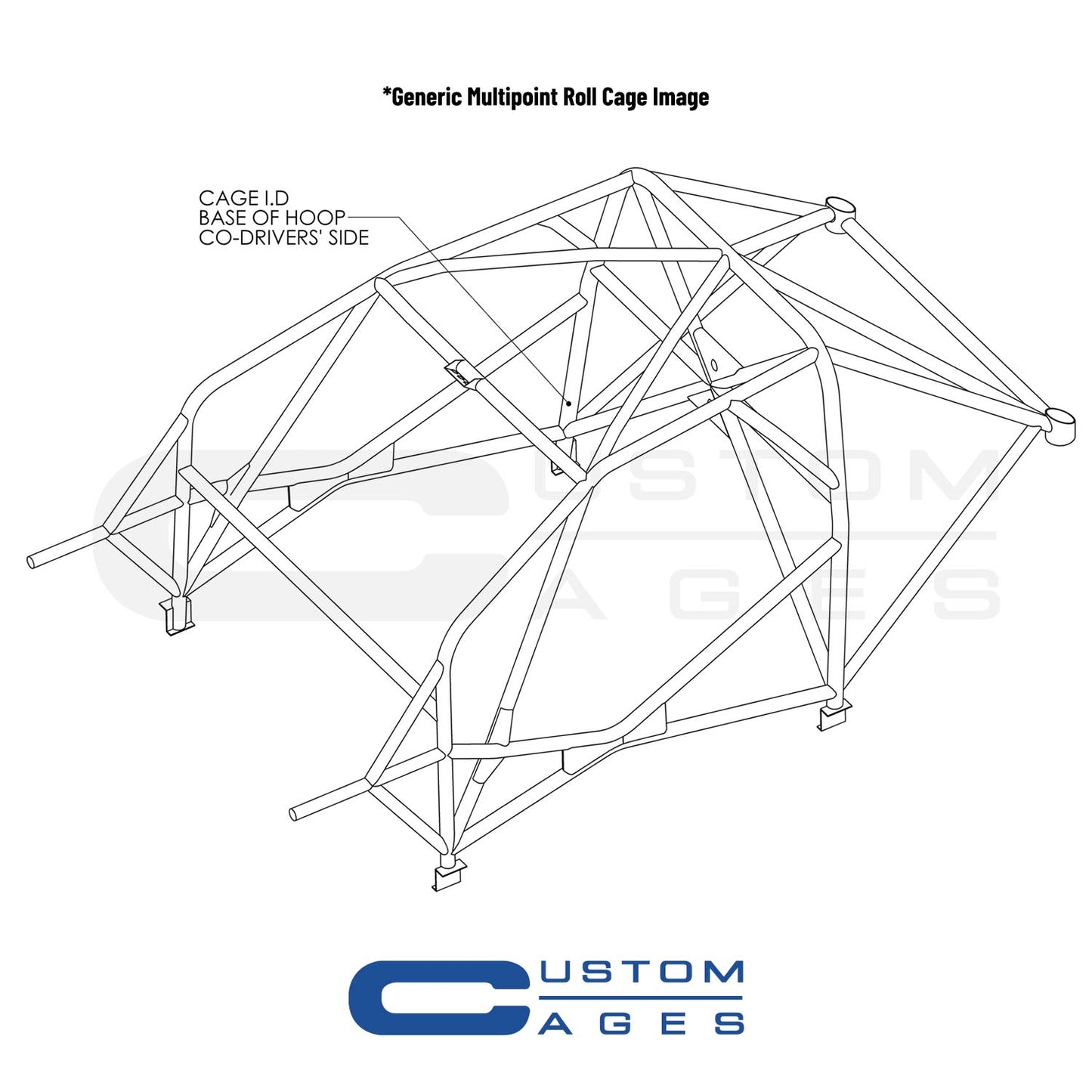 Custom Cages Multipoint Weld-In Roll Cage for Ford Puma - FIA