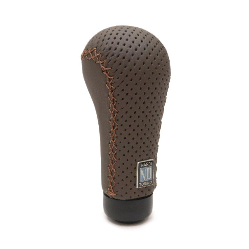 Nardi Prestige Shift Knob in Brown Perforated Leather