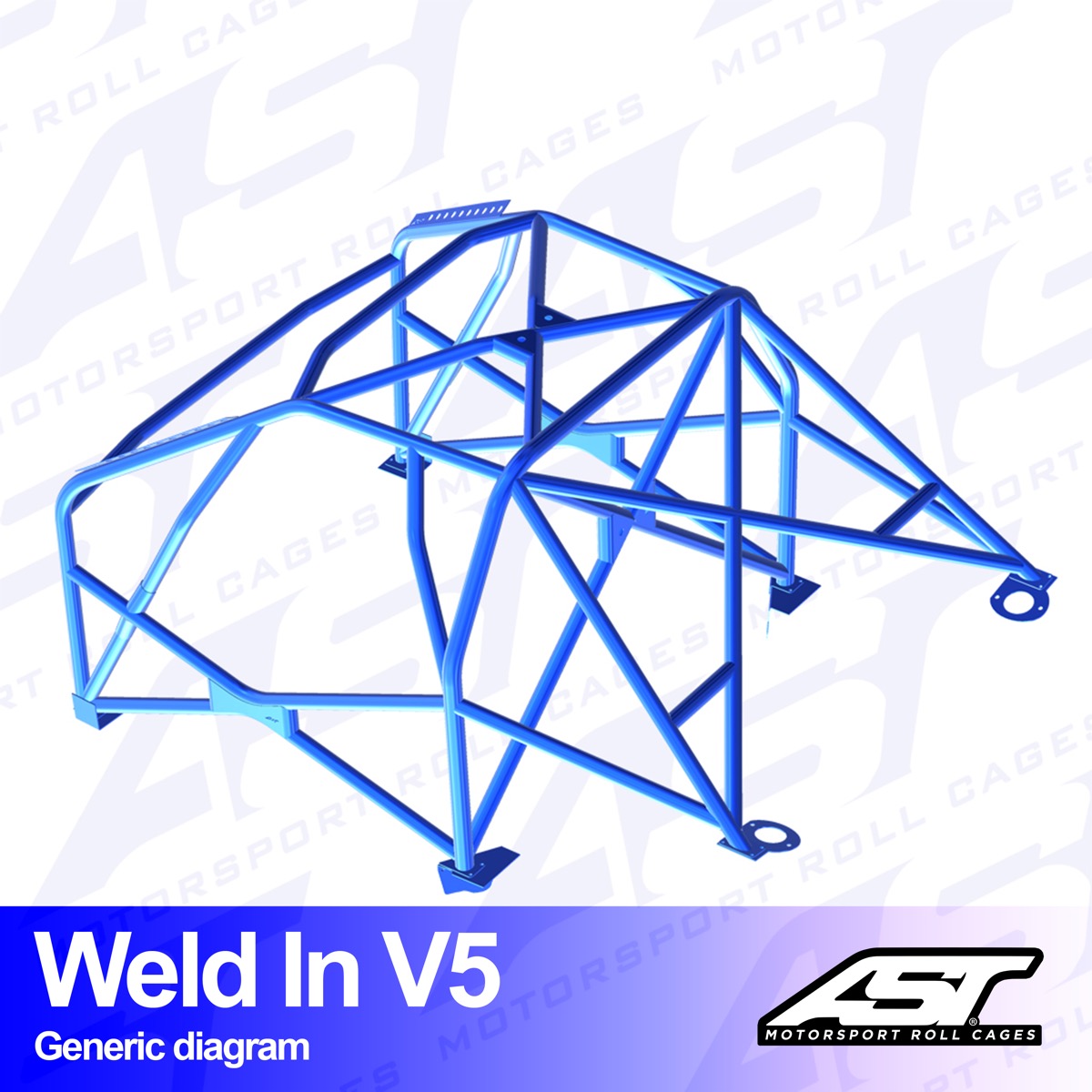 AST Rollcages V5 Weld-In 8-Point Roll Cage for BMW E36 Touring