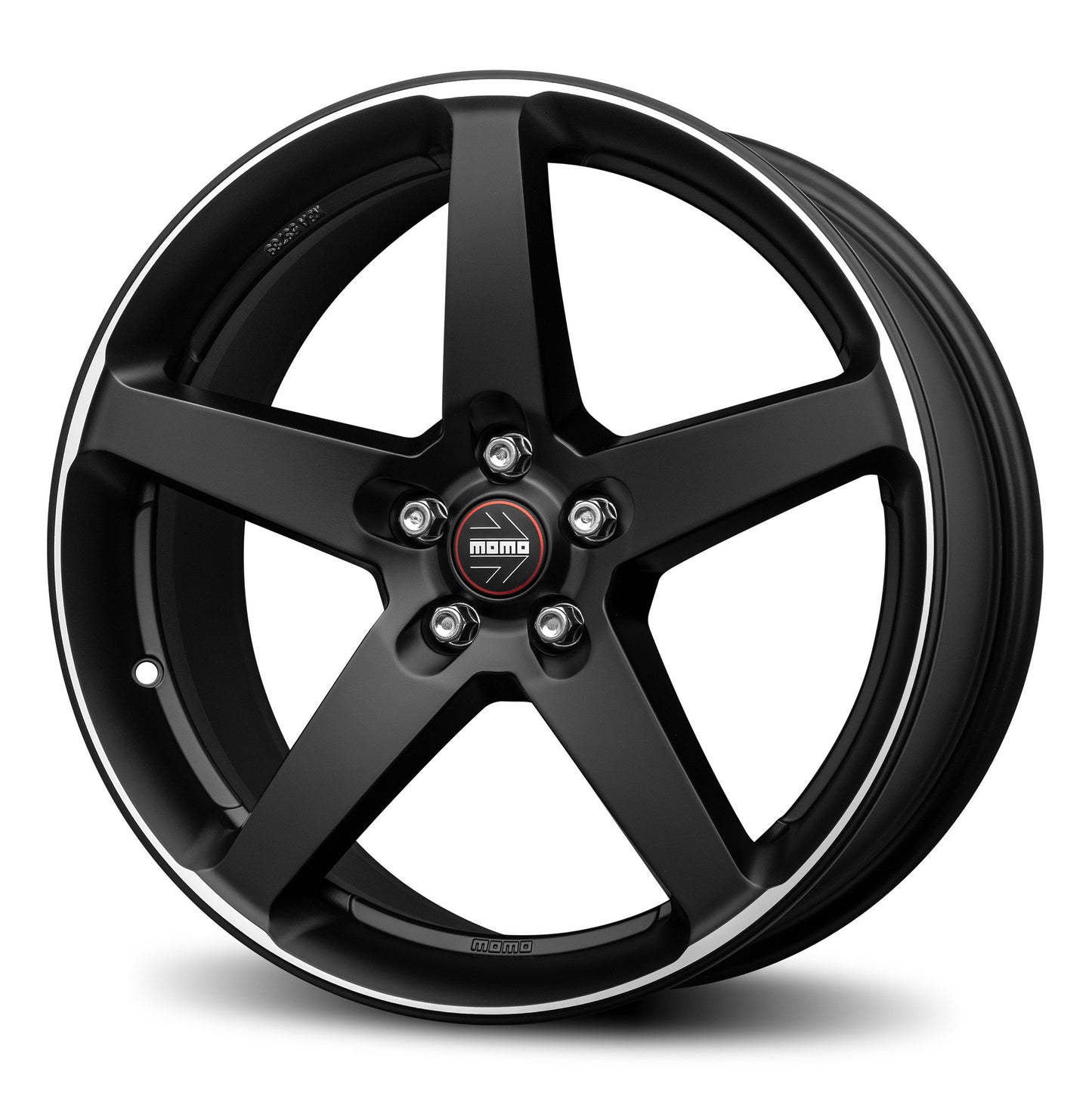 Momo Five 18x8" 5x100 ET42, Flat Black, Machined Spokes