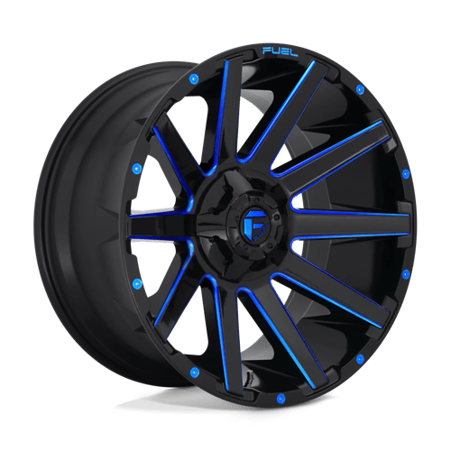 Fuel D644 Contra 20x10" 6x135/139.7 ET-19, Gloss Black & Blue