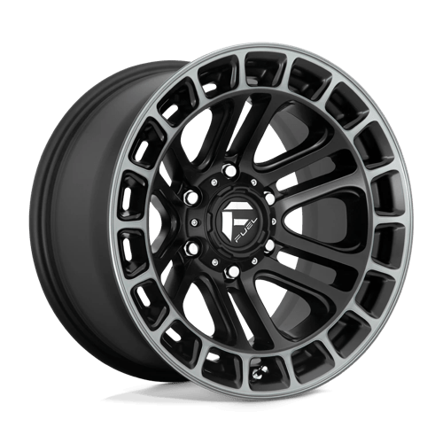 Fuel D720 Heater 17x9" 6x139.7 ET-12, Flat Black Double Dark Tint Machined