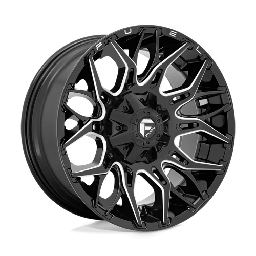 Fuel D769 Twitch 20x10 8x165.1 ET-18, Gloss Black, Milled Spokes