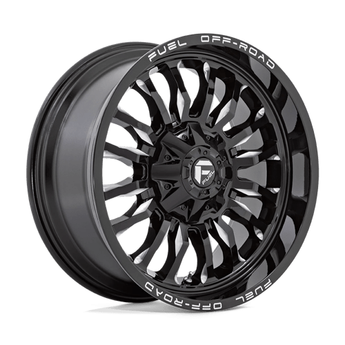 Fuel D795 Arc 22x12" 8x180 ET-44, Gloss Black Milled