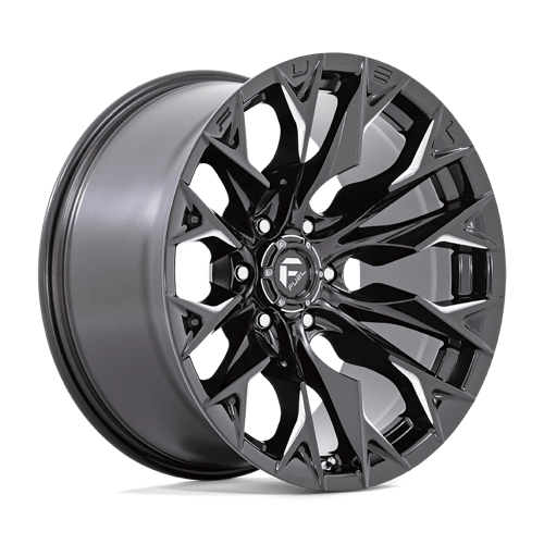 Fuel D803 Flame 20x10" 6x135 ET-18, Gloss Black Milled