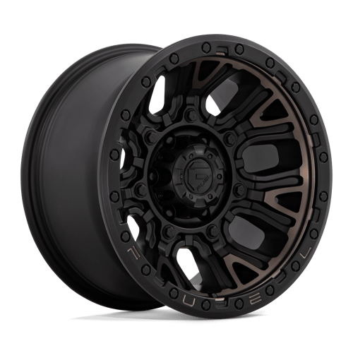 Fuel D824 Traction 17x9" 5x127 ET-12, Matte Black, Double Dark Tint