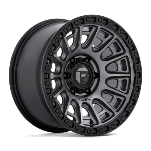 Fuel D835 Cycle 17x9" 5x127 ET-12, Flat Gunmetal, Black Ring