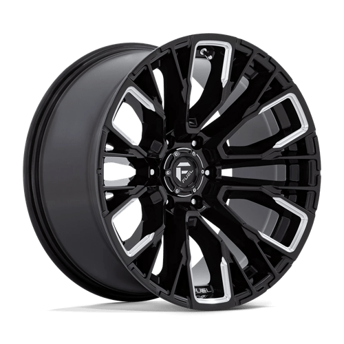 Fuel D849 Rebar 17x9" 6x139.7 ET-12, Gloss Black Milled
