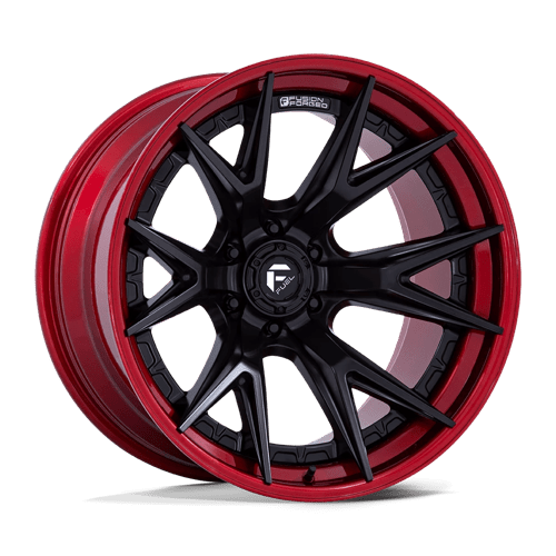 Fuel FC402 Catalyst 20x9" 6x135 ET20, Matte Black, Candy Red Lip